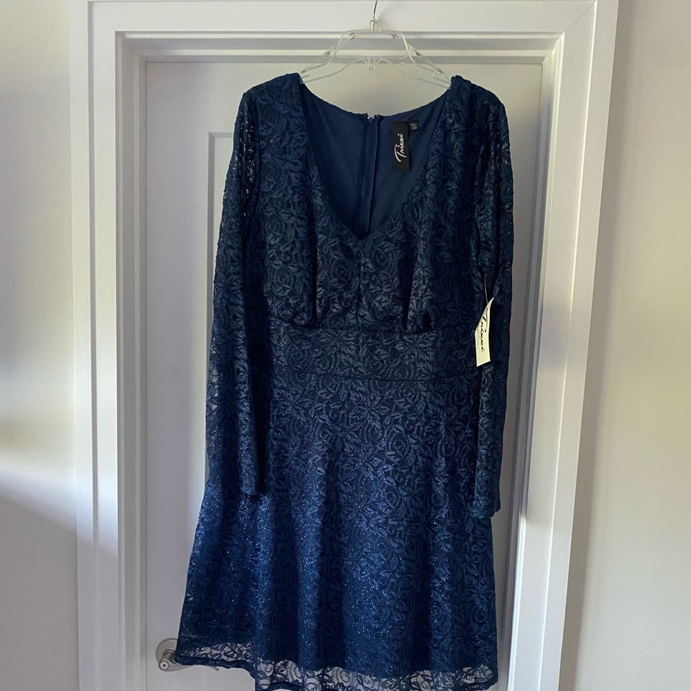 Blue evening dress